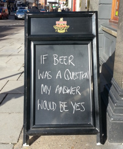 if beer was a question...